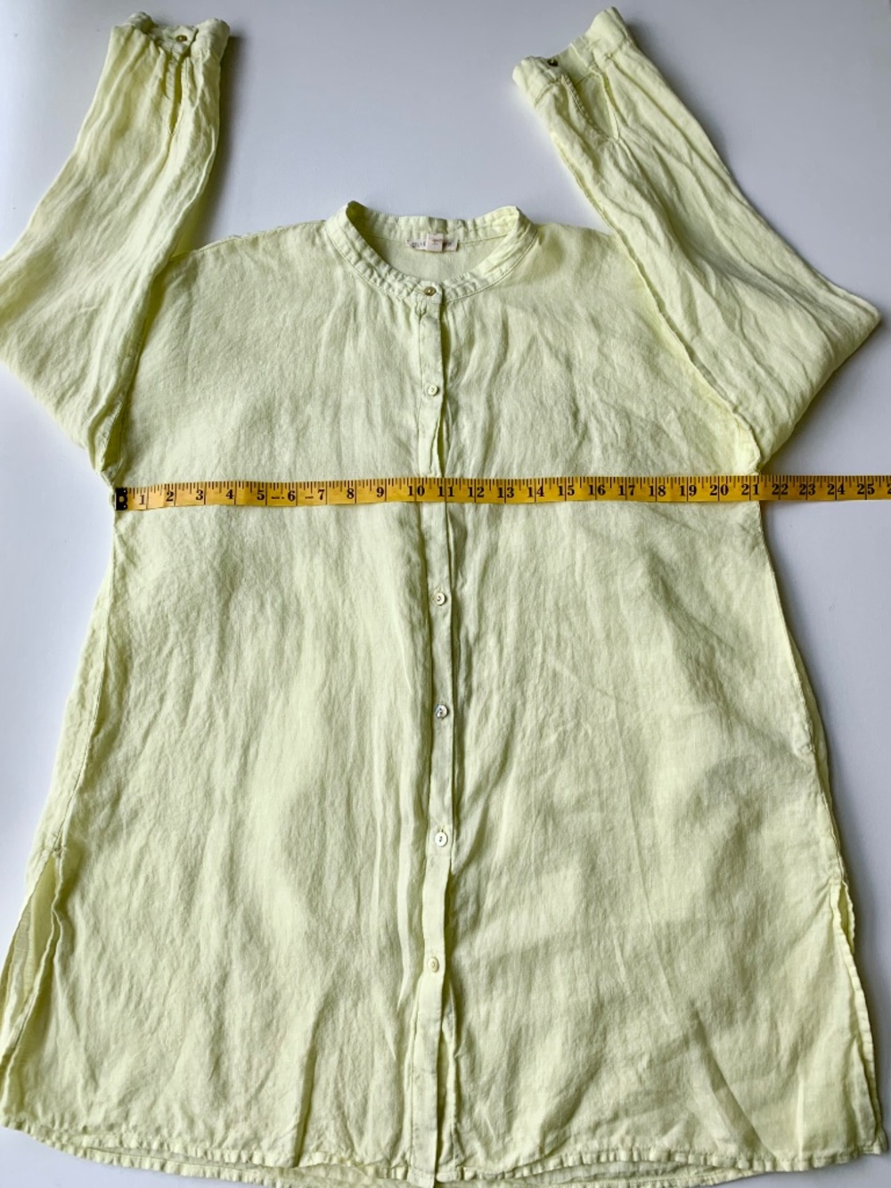 Eileen Fisher 100% Organic Linen Blouse size S Button down - Picture 7 of 9